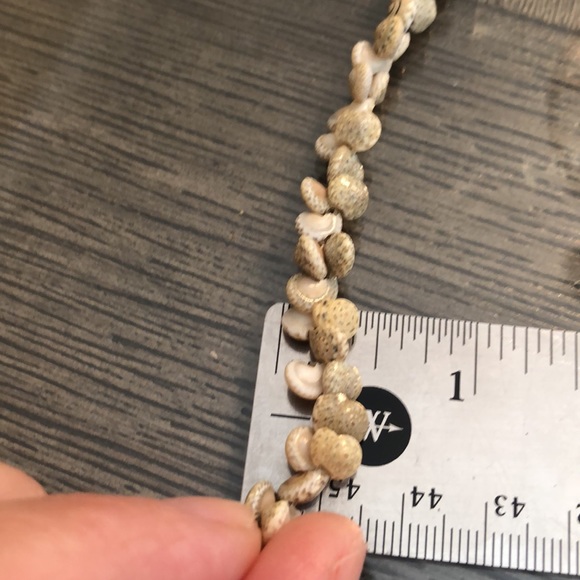 Vintage Button Top Spiral Shaped Shell Necklace - Picture 9 of 12